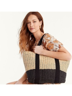 Medium Montauk tote in straw