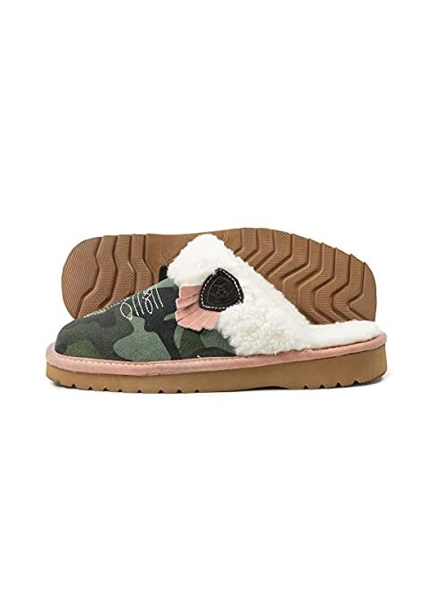 ARIAT Bottom Jackie Square Toe Slippers - Exotic Colors