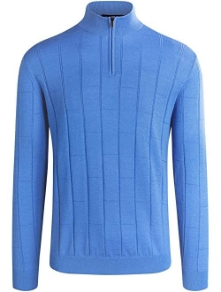 Daxton Long Sleeve Sweater quarter-zip Mock Neck