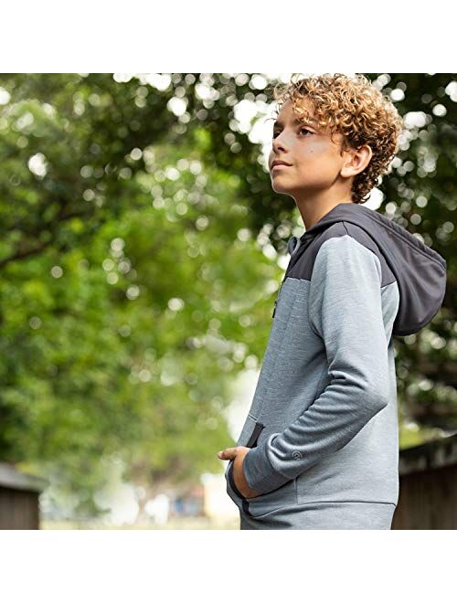 C9 Champion Boys' Tech Terry Woven Pieced Full Zlip Jacket