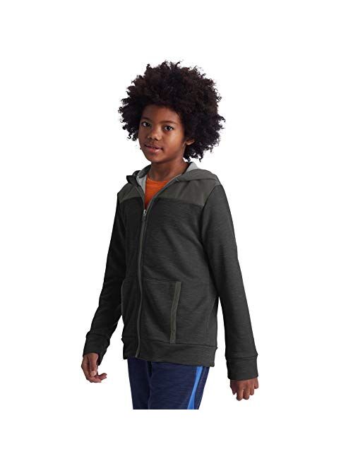 C9 Champion Boys' Tech Terry Woven Pieced Full Zlip Jacket