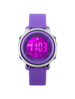 Dayllon Kids Digital Watch Outdoor Sports 50M Waterproof Electronic Watches Alarm Clock 12/24 H Stopwatch Calendar Boy Girl Wristwatch