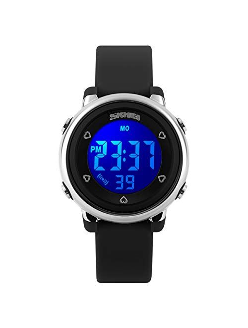 Dayllon Kids Digital Watch Outdoor Sports 50M Waterproof Electronic Watches Alarm Clock 12/24 H Stopwatch Calendar Boy Girl Wristwatch