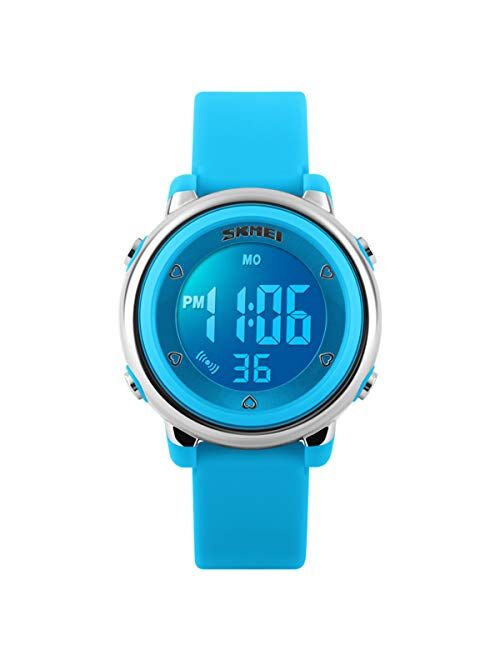 Dayllon Kids Digital Watch Outdoor Sports 50M Waterproof Electronic Watches Alarm Clock 12/24 H Stopwatch Calendar Boy Girl Wristwatch