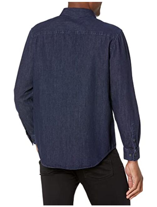 Calvin Klein Men's Indigo Rinse Denim Shirt