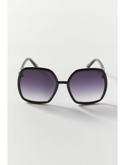 Bitsy Oversized Round Sunglasses