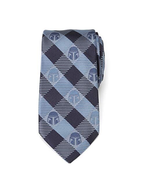 Cufflinks, Inc. Cufflinks Inc. Star Wars Mando Helmet Check Blue Mens Tie