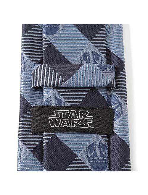 Cufflinks, Inc. Cufflinks Inc. Star Wars Mando Helmet Check Blue Mens Tie