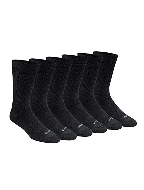 Dickies Men's Dri-tech Moisture Control Max Full Cushion Crew Socks Multipack