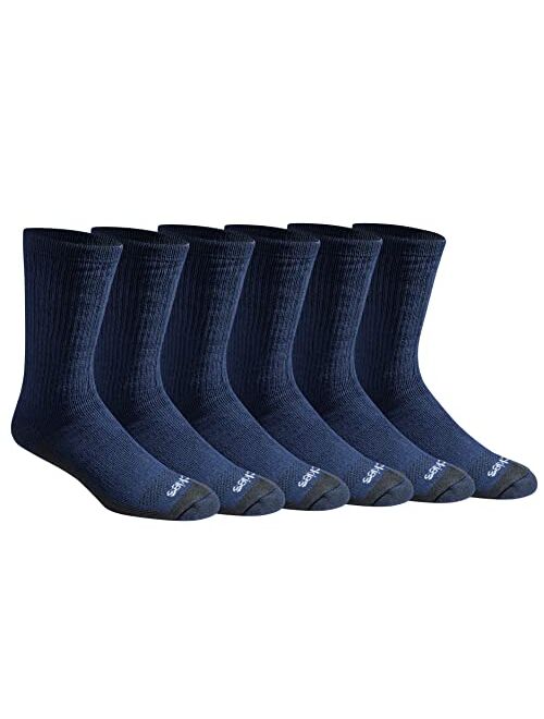 Dickies Men's Dri-tech Moisture Control Max Full Cushion Crew Socks Multipack