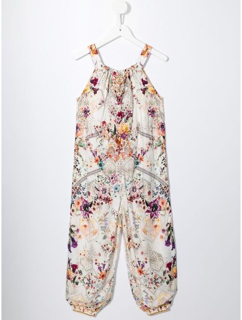 Camilla floral-print sleeveless jumpsuit