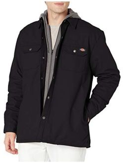 Men's Fleece Hooded Duck Shirt Jacket with Hydroshield
