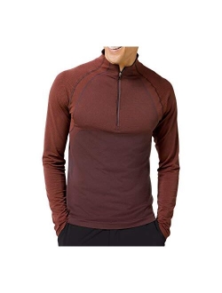 Athletica Mens Metal Vent Tech Quarter Zip Long Sleeve Shirt