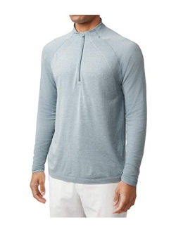 Athletica Mens Metal Vent Tech Quarter Zip Long Sleeve Shirt