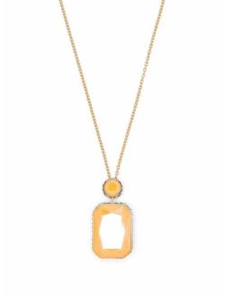 Orbita octagon cut crystal necklace