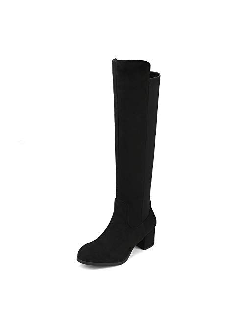 DREAM PAIRS Women's Knee High Stretchy Fashion Boots