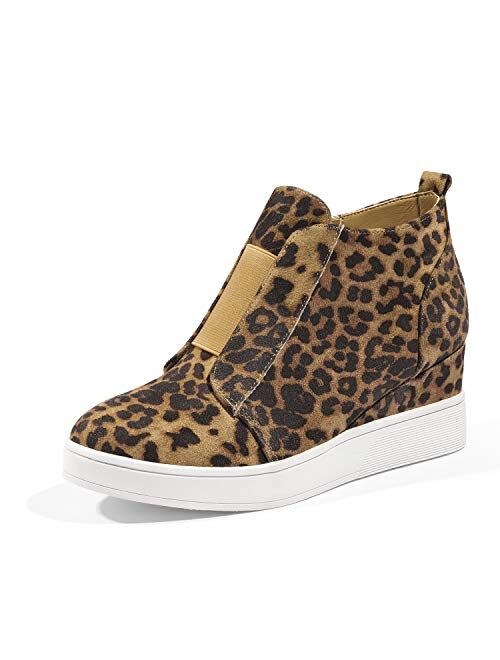 DREAM PAIRS Women’s Platform Wedge Sneakers Ankle Booties