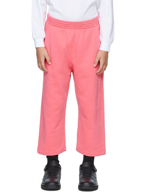 MM6 Maison Margiela Kids Pink Wide Leg Lounge Pants