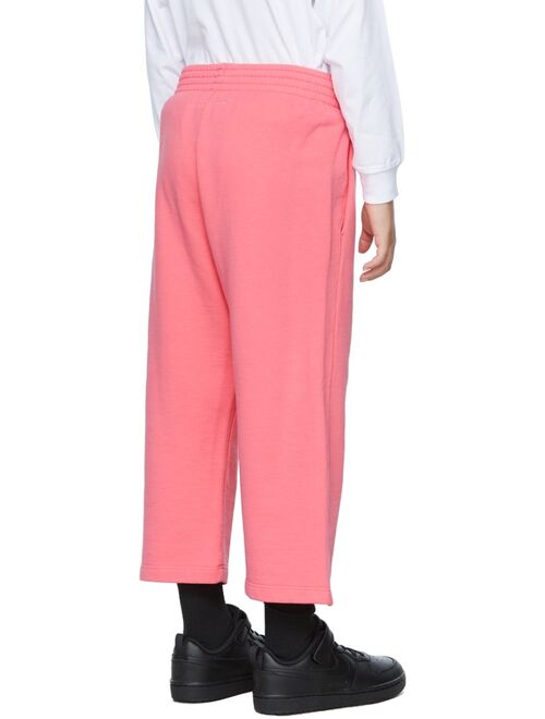 MM6 Maison Margiela Kids Pink Wide Leg Lounge Pants