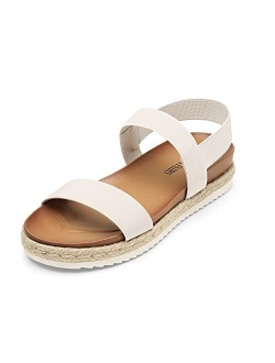 Womens Open Toe Espadrille Platform Sandals