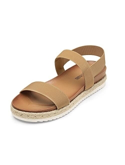 Womens Open Toe Espadrille Platform Sandals