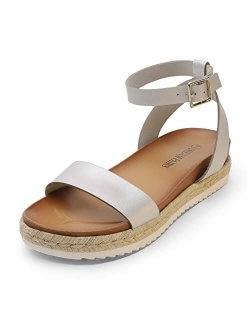 Womens Open Toe Espadrille Platform Sandals