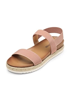 Womens Open Toe Espadrille Platform Sandals