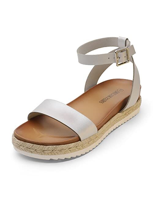 DREAM PAIRS Women’s Open Toe Espadrille Platform Sandals