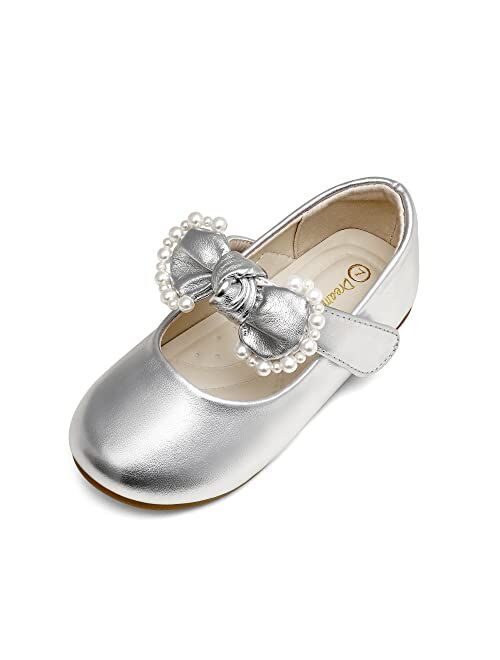 DREAM PAIRS Girl Dress Shoes Mary Jane Flats for Party School Wedding (Toddler/Little Kid)