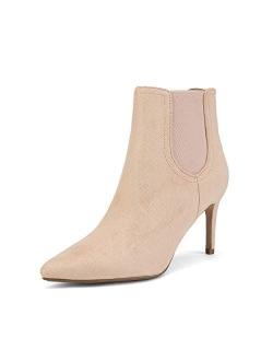 Women's Pointed Toe Stiletto High Heel Ankle Booties