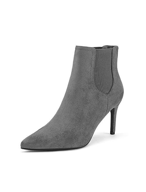 DREAM PAIRS Women's Pointed Toe Stiletto High Heel Ankle Booties