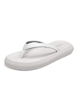 Women's Arch Support Flip Flops Comfortable Soft Cushion Summer Beach Thong Sandals