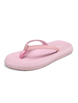 Women's Arch Support Flip Flops Comfortable Soft Cushion Summer Beach Thong Sandals