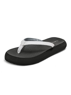 Women's Arch Support Flip Flops Comfortable Soft Cushion Summer Beach Thong Sandals