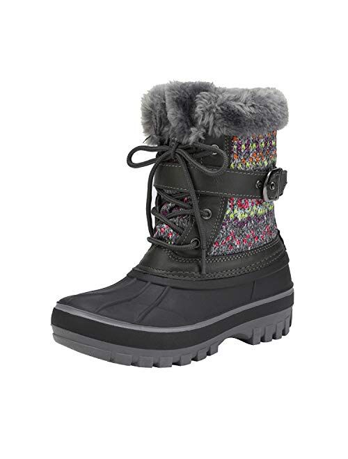 DREAM PAIRS Boys Girls Mid Calf Winter Snow Boots Toddler/Little Kid/Big Kid