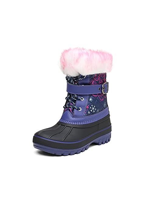 DREAM PAIRS Boys Girls Mid Calf Winter Snow Boots Toddler/Little Kid/Big Kid