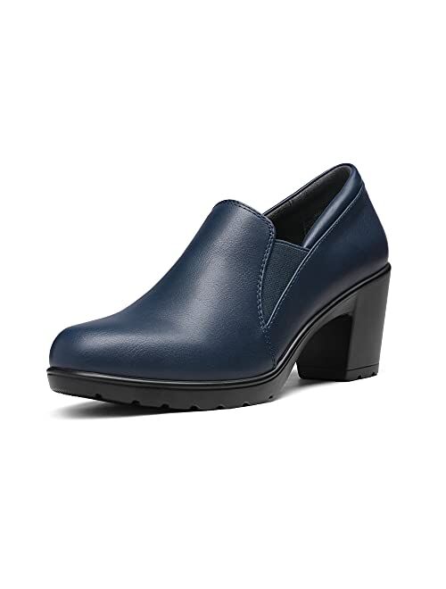 DREAM PAIRS Women’s Chunky Low Block Heel Pumps Comfort Oxfords Shoes