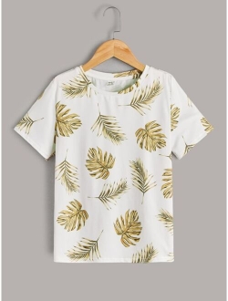 Boys Tropical Print Tee