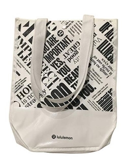 Athletica Lululemon 20th Anniversary Small Reusable Tote Carryall Gym Bag (Black)