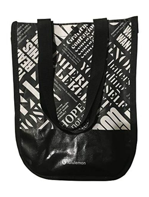 Lululemon Athletica Lululemon 20th Anniversary Small Reusable Tote Carryall Gym Bag (Black)