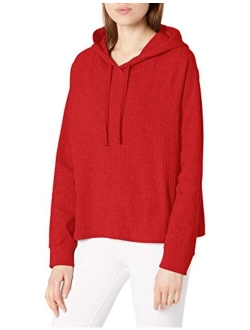 Women's Ribbed Pullover Hoodie