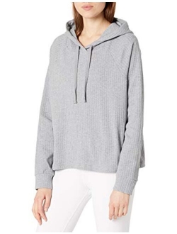 Women's Ribbed Pullover Hoodie