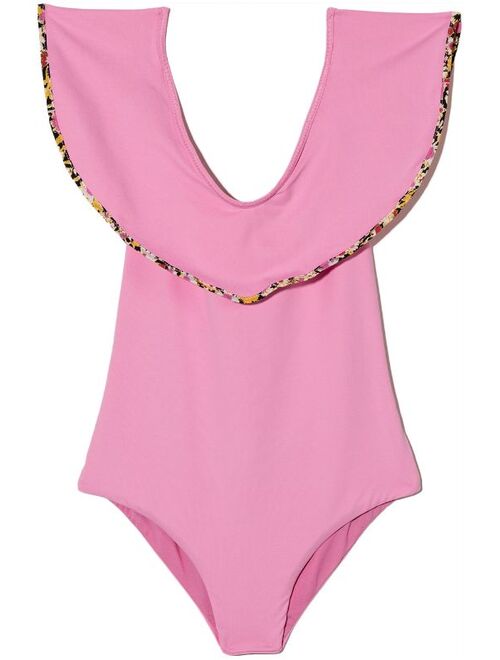 Marysia Kids Piana Maillot ruffled swimsuit