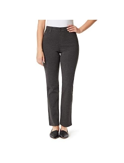 Women's Amanda Ponte High Rise Knit Petite Pant