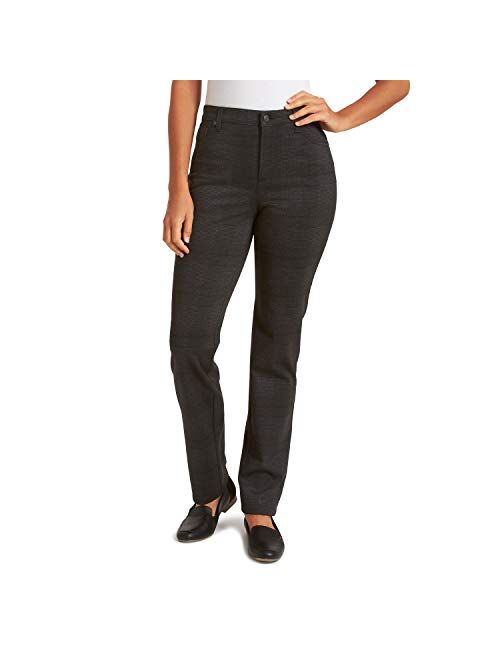 Gloria Vanderbilt Women's Misses Amanda Ponte High Rise Knit Pant