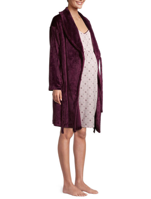 Maternity Secret Treasures Plush Robe Set - Available in Plus Sizes