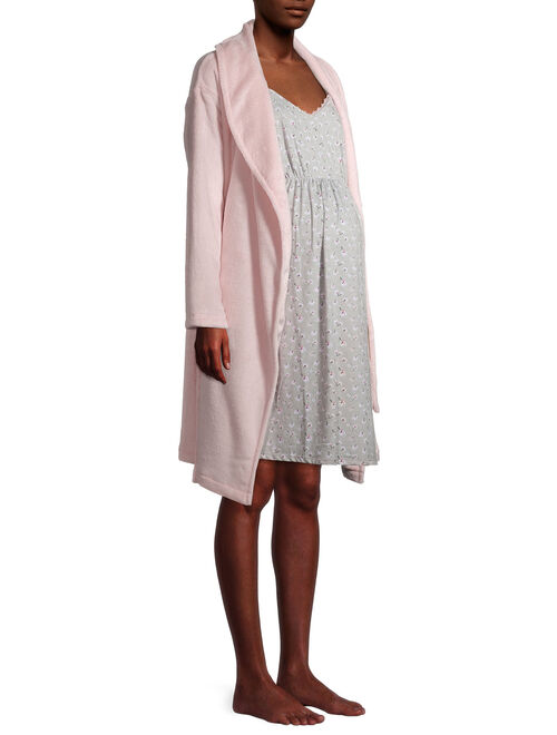 Maternity Secret Treasures Plush Robe Set - Available in Plus Sizes