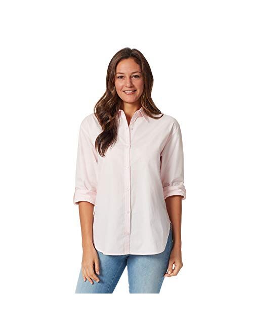 Gloria Vanderbilt Women's Amanda Monogram Button Down Shirt