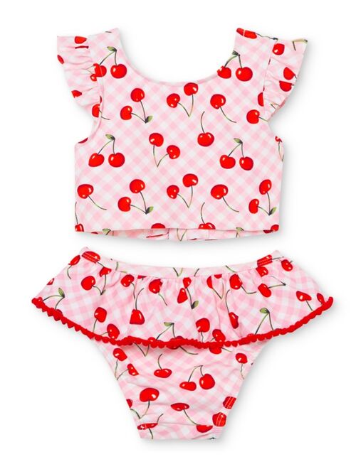 Little Me Baby Girls Cherry 2-Pc. Swimsuit