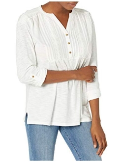 Women's Gigi Jersey Roll Tab Sleeve Top